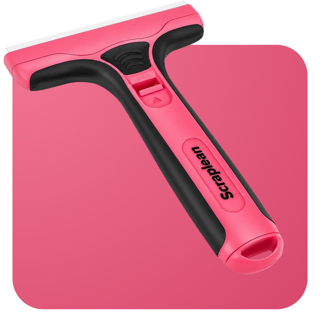 SCRAPLEAN 16-Refill Non-Scratch Multi-Surface Pink Long Scraper