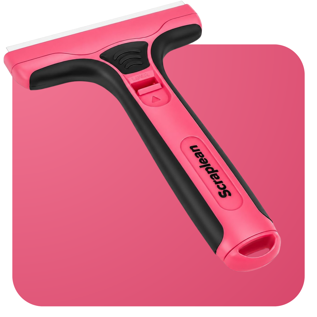 SCRAPLEAN 16-Refill Non-Scratch Multi-Surface Pink Long Scraper